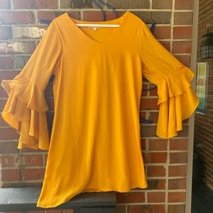 GB mustard yellow dress
